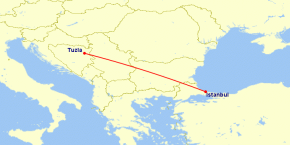 Pegasus: полеты между Турцией и Боснией за 1800 рублей