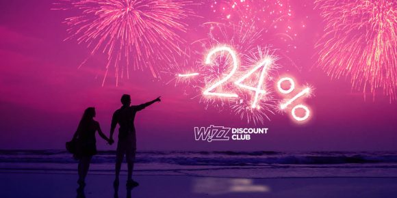 Распродажа Wizz Air: скидка 24% на билеты для членов Wizz Discount Club